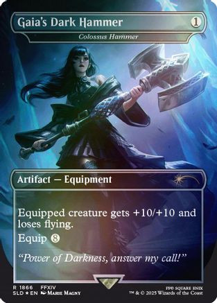 Gaia's Dark Hammer - Colossus Hammer (Rainbow Foil) (SLD-1866) - Secret Lair Drop Series Foil、Wizards of the Coast、kayou