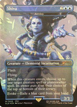 MTG 緻密/Subtlety シヴァレインボーFOIL Secret Lair Shiva - Subtlety (Rainbow Foil) (SLD-7005) - Secret Lair Drop