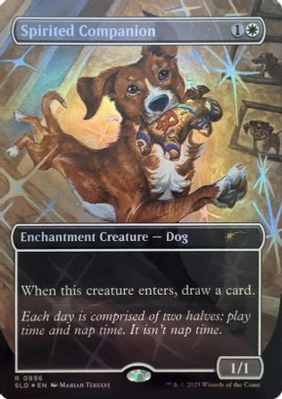 Spirited Companion (0896) (Rainbow Foil) (SLD-896) - Secret Lair Drop Series Foil、Wizards of the Coast、kayou