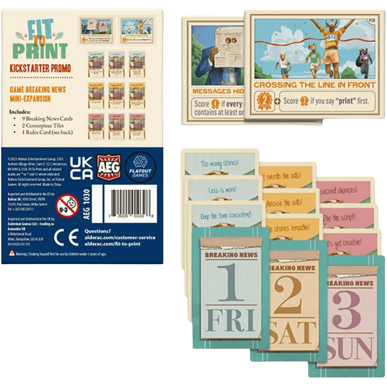 Fit to Print: Game Breaking News Mini-Expansion - Kickstarter Promo (Add to cart to see price)、Alderac Entertainment Group、kayou