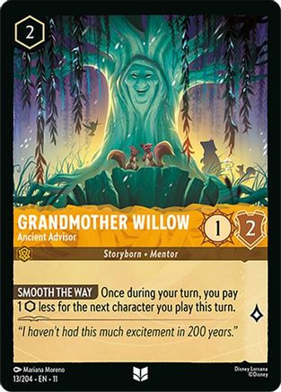 Grandmother Willow - Ancient Advisor (13/204) - Winterspell Cold Foil、Ravensburger、kayou