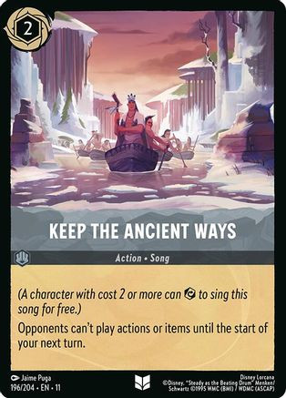 Keep the Ancient Ways (196/204) - Winterspell Cold Foil、Ravensburger、kayou