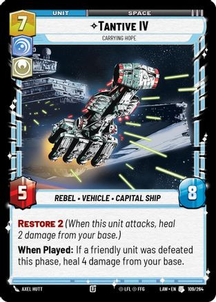 Tantive IV - Carrying Hope (109/264) - A Lawless Time、Fantasy Flight Games、kayou