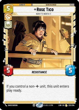 Rose Tico - Now It's Worth It (223/264) - A Lawless Time、Fantasy Flight Games、kayou