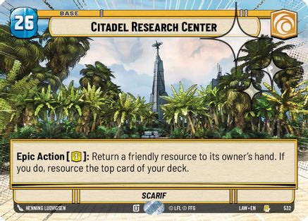 Citadel Research Center (Hyperspace Foil) (532) - A Lawless Time Foil、Fantasy Flight Games、kayou
