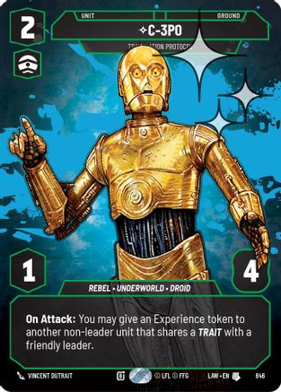 C-3PO - Translation Protocol (Prestige Foil) (846) - A Lawless Time Foil、Fantasy Flight Games、kayou