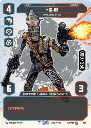 IG-88 - Programmed to Kill (Serialized) (899) - A Lawless Time Foil、Fantasy Flight Games、kayou