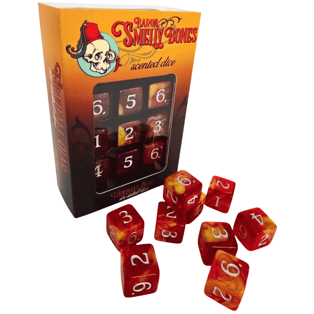 Studio Woe: Scented Dice - Fireball Char (7ct)、Studio Woe、kayou