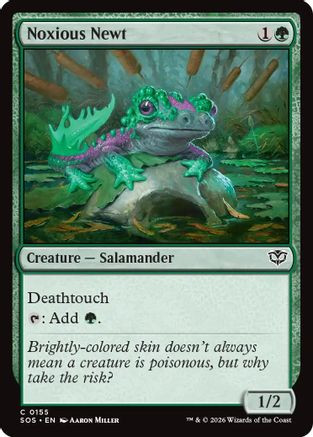 Noxious Newt (SOS-155) - Secrets of Strixhaven Foil、Wizards of the Coast、kayou