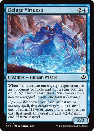 Deluge Virtuoso (SOS-042) - Secrets of Strixhaven Foil、Wizards of the Coast、kayou