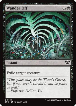 Wander Off (SOS-104) - Secrets of Strixhaven Foil、Wizards of the Coast、kayou
