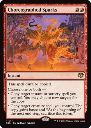Choreographed Sparks (SOS-111) - Secrets of Strixhaven、Wizards of the Coast、kayou