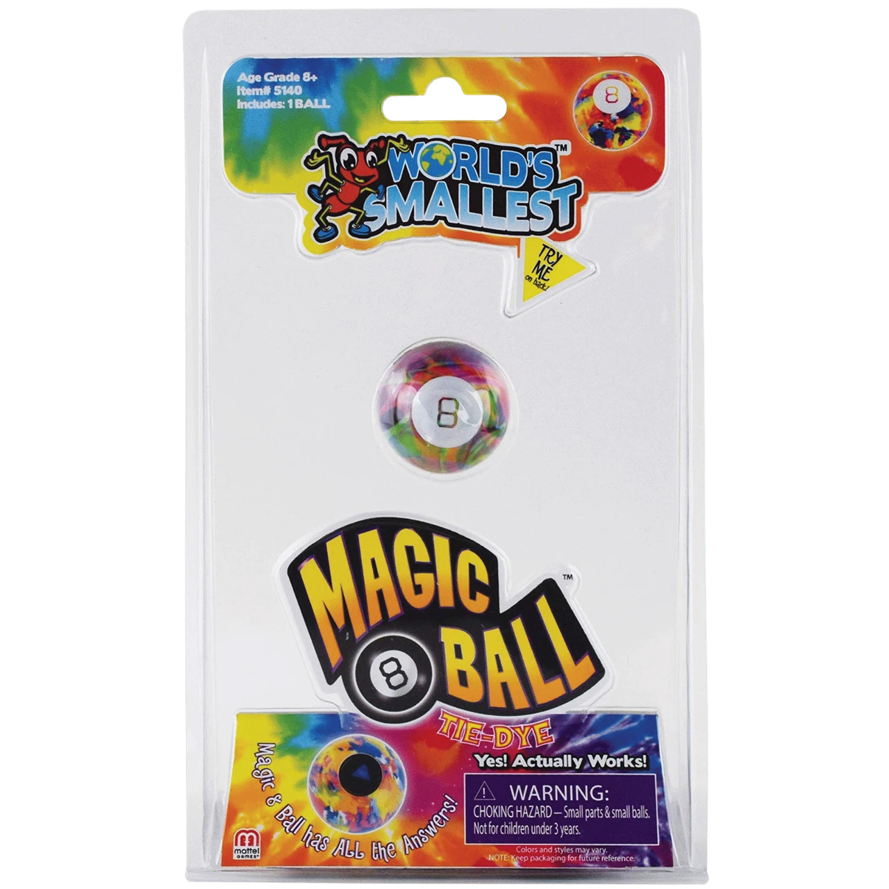 World's Smallest: Magic 8 Ball - Tie-Dye、Super Impulse USA、kayou
