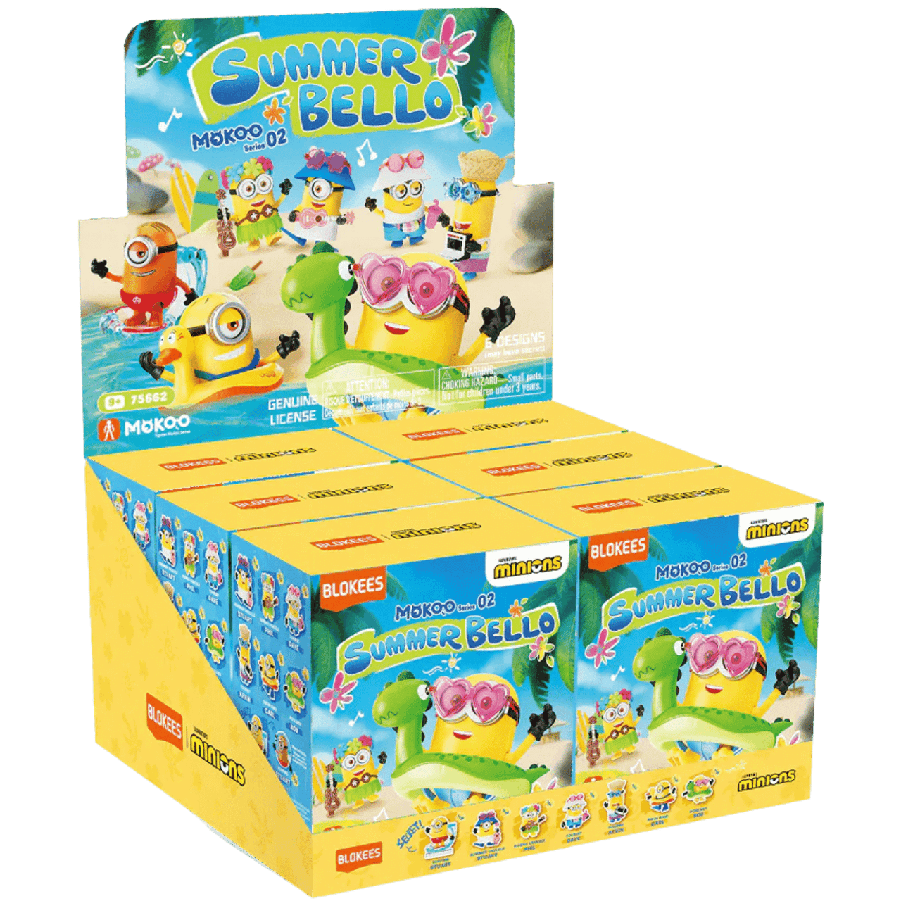 Blokees: Minions Mokoo Series - 02 Summer Bello - Display Box (6