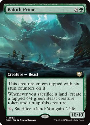 Baloth Prime (Extended Art) (EOC-033) - Commander: Edge of Eternities、Wizards of the Coast、kayou