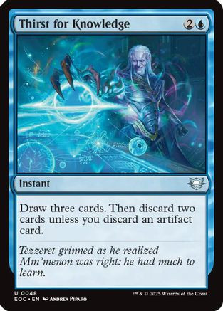 Thirst for Knowledge (EOC-048) - Commander: Edge of Eternities、Wizards of the Coast、kayou