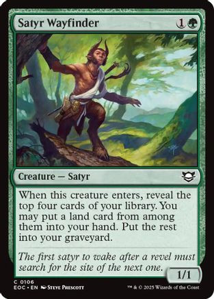 Satyr Wayfinder (EOC-106) - Commander: Edge of Eternities、Wizards of the Coast、kayou