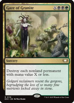 Gaze of Granite (EOC-116) - Commander: Edge of Eternities、Wizards of the Coast、kayou
