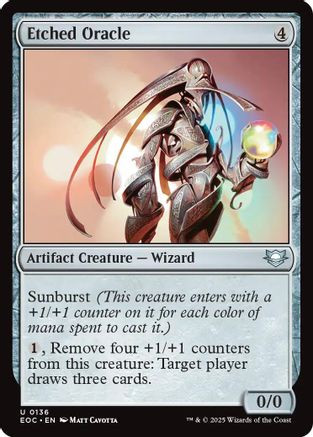 Etched Oracle (EOC-136) - Commander: Edge of Eternities、Wizards of the Coast、kayou