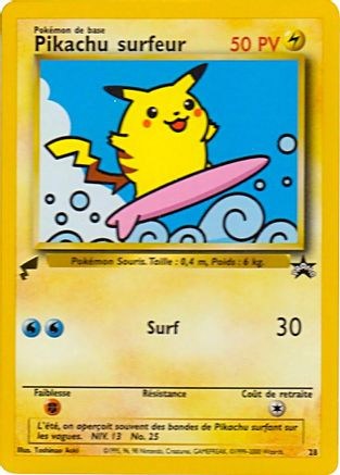 Pikachu (Surfing) 28 - Pikachu World Collection Promos - Game Nerdz
