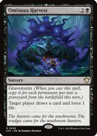 Ominous Harvest (SOC-028) - Commander: Secrets of Strixhaven、Wizards of the Coast、kayou