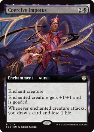 Coercive Impetus (Extended Art) (SOC-074) - Commander: Secrets of Strixhaven、Wizards of the Coast、kayou