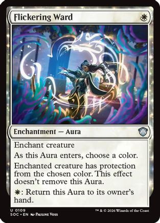 Flickering Ward (SOC-109) - Commander: Secrets of Strixhaven、Wizards of the Coast、kayou