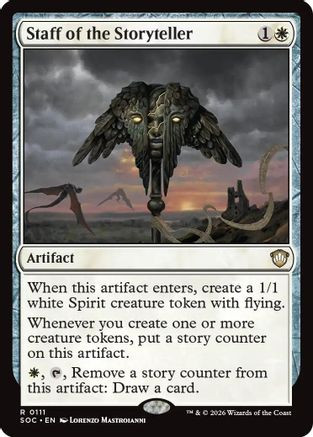 Staff of the Storyteller (SOC-111) - Commander: Secrets of Strixhaven、Wizards of the Coast、kayou