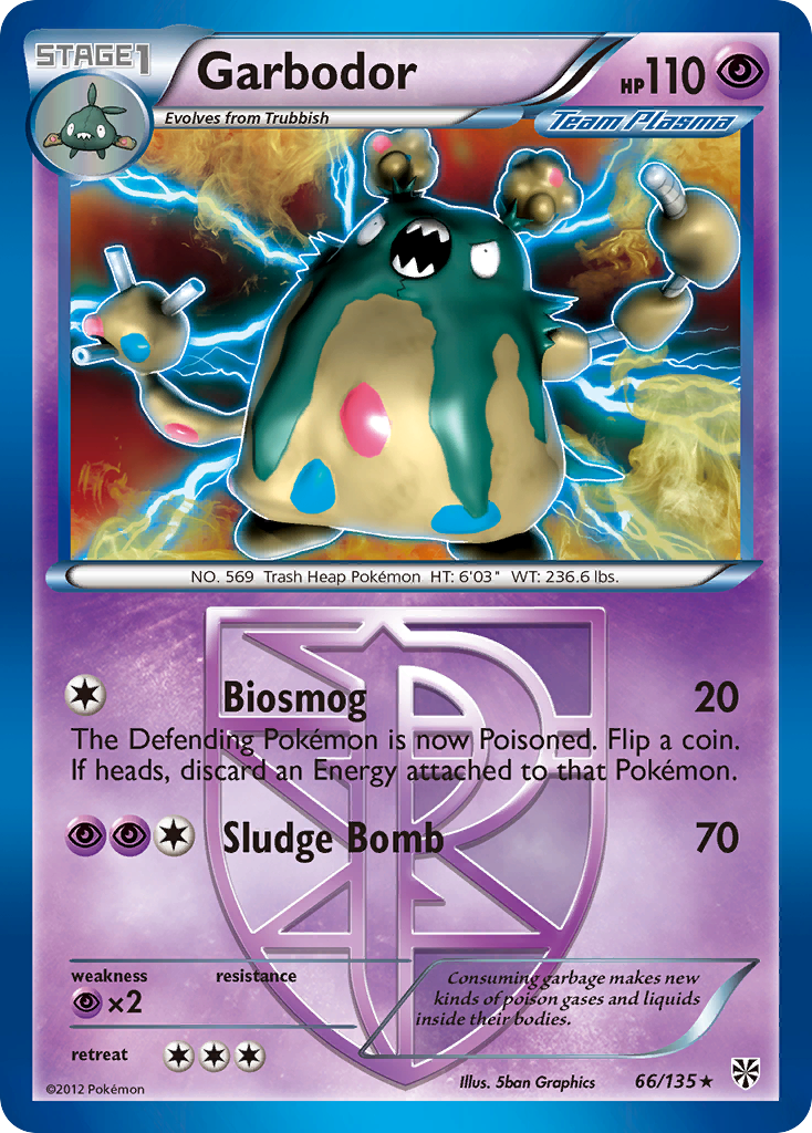 Garbodor 66/135 - Plasma Storm Holofoil (LP)、The Pokémon Company、kayou