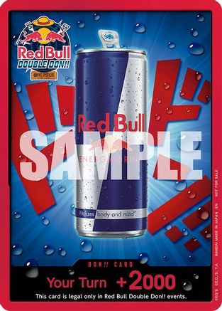 DON!! Card (Red Bull Double Don!!) One Piece Promotion Cards Foil、Bandai、kayou