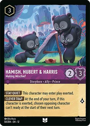 Hamish, Hubert & Harris - Making Mischief (50/204) - Wilds Unknown Cold Foil、Ravensburger、kayou