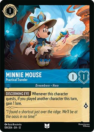 Minnie Mouse - Practical Traveler (159/204) - Wilds Unknown Cold