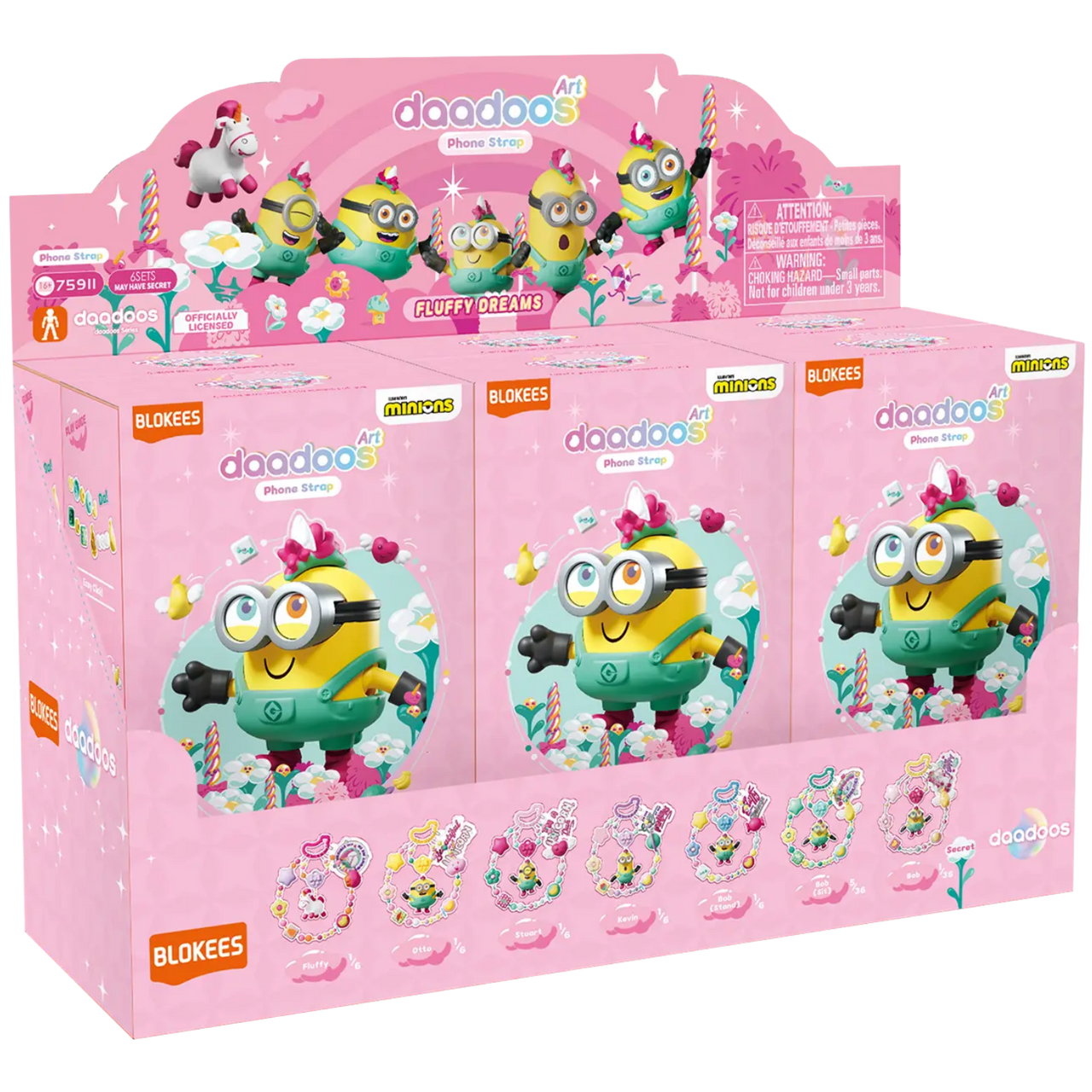 正品BLOKEESフィギュアミニオンズ daadoos アート・シリーズ 01 Blokees: Minions daadoos Art Series 01 - Fluffy Dreams - Phone