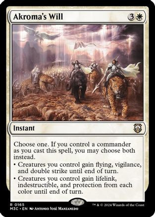 Akroma's Will (Ripple Foil) (M3C-165) - Modern Horizons 3 Commander Foil、Wizards of the Coast、kayou