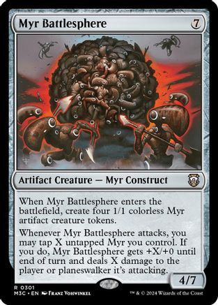 Myr Battlesphere (Ripple Foil) (M3C-301) - Modern Horizons 3 Commander Foil、Wizards of the Coast、kayou