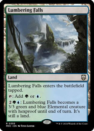 Lumbering Falls (Ripple Foil) (M3C-355) - Modern Horizons 3 Commander Foil、Wizards of the Coast、kayou