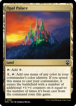 Opal Palace (Ripple Foil) (M3C-361) - Modern Horizons 3 Commander Foil、Wizards of the Coast、kayou
