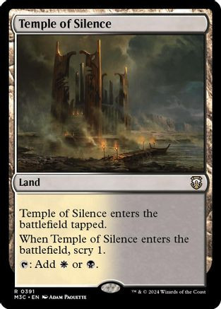 Temple of Silence (Ripple Foil) (M3C-391) - Modern Horizons 3 Commander Foil、Wizards of the Coast、kayou