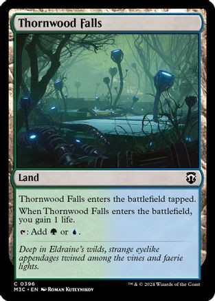 Thornwood Falls (Ripple Foil) (M3C-396) - Modern Horizons 3 Commander Foil、Wizards of the Coast、kayou
