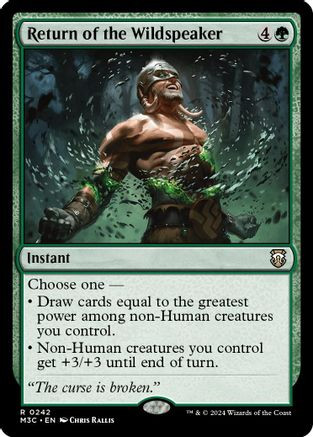 Return of the Wildspeaker (Ripple Foil) (M3C-242) - Modern Horizons 3 Commander Foil、Wizards of the Coast、kayou