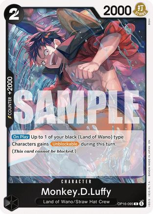 モンキー・D・ルフィ R OP16-095 Monkey.D.Luffy (095) (OP16-095) The Time of Battle Foil - Game Nerdz