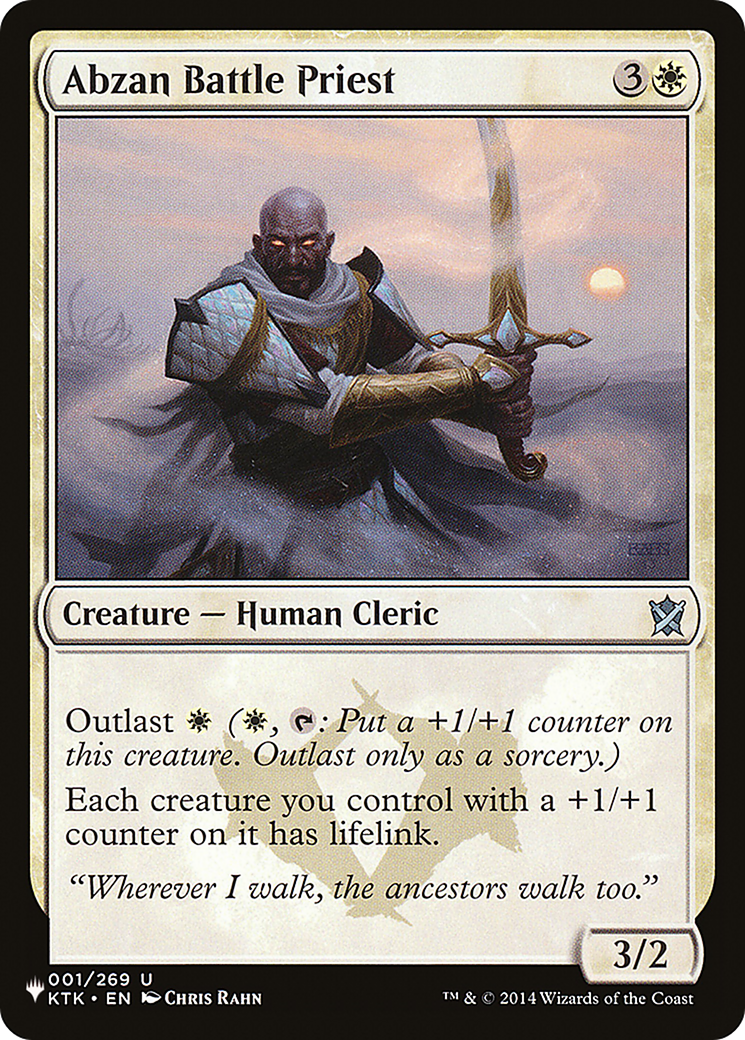 Abzan Battle Priest (LIST-001/269) - The List、Wizards of the Coast、kayou