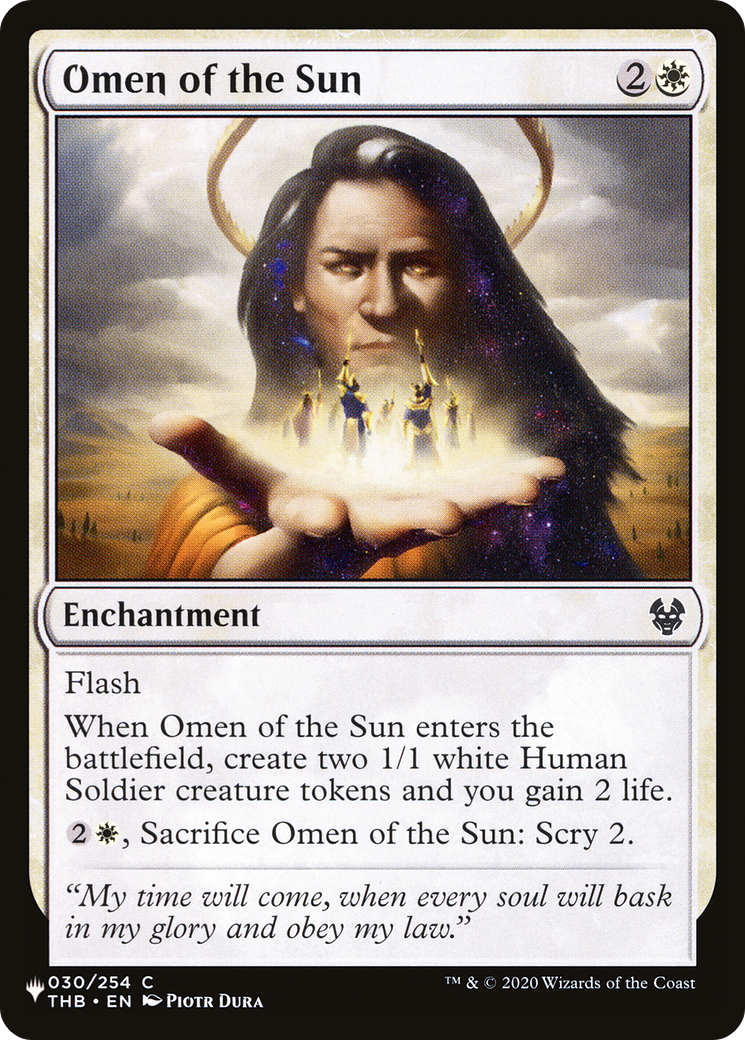 Omen of the Sun (LIST-030/254) - The List、Wizards of the Coast、kayou