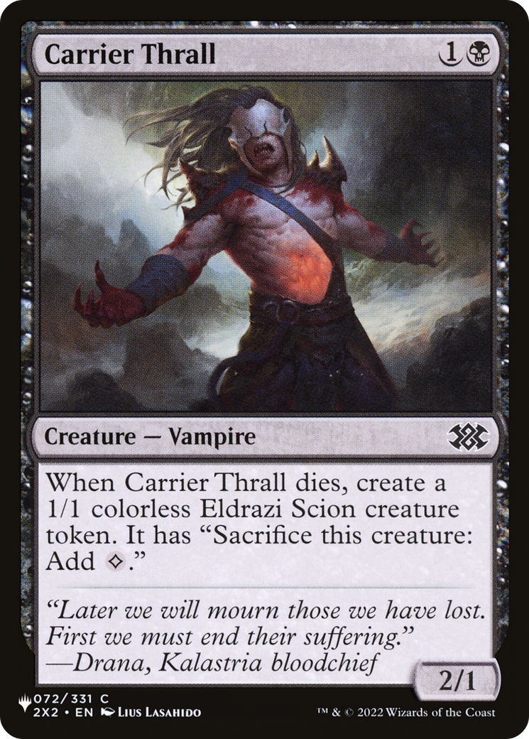 Carrier Thrall (LIST-072/024) - The List、Wizards of the Coast、kayou