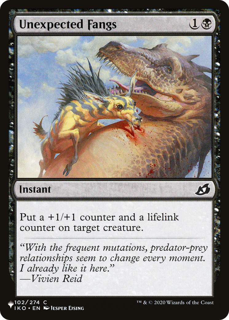 Unexpected Fangs (LIST-102/274) - The List、Wizards of the Coast、kayou