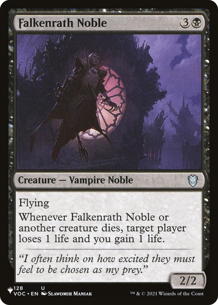 Falkenrath Noble (LIST-128/038) - The List、Wizards of the Coast、kayou