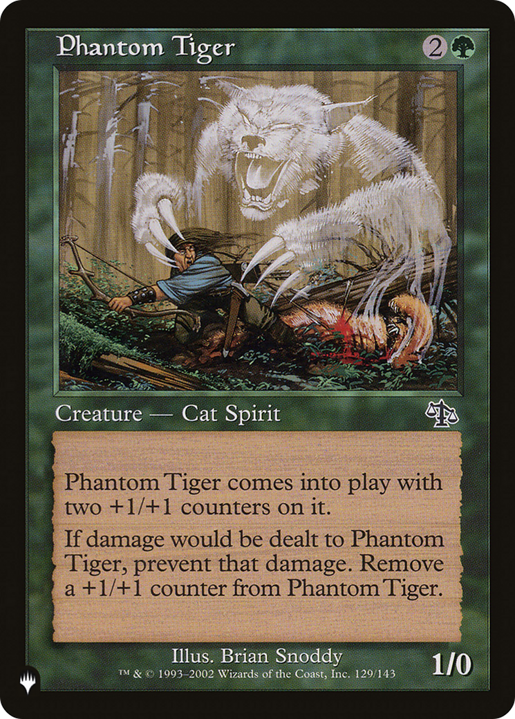 Phantom Tiger (LIST-129/143) - The List、Wizards of the Coast、kayou