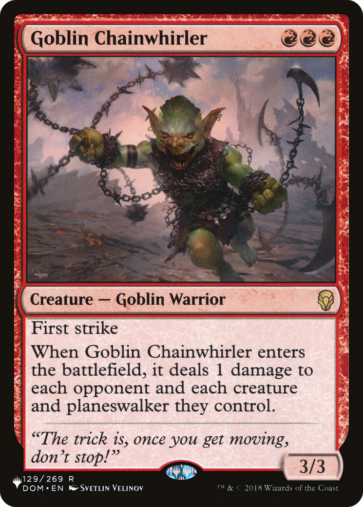 Goblin Chainwhirler (LIST-129/269) - The List、Wizards of the Coast、kayou