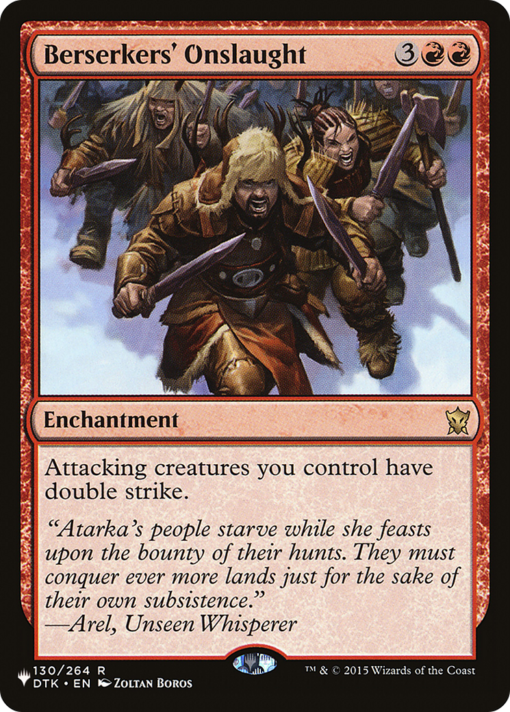 Berserkers' Onslaught (LIST-130/264) - The List、Wizards of the Coast、kayou