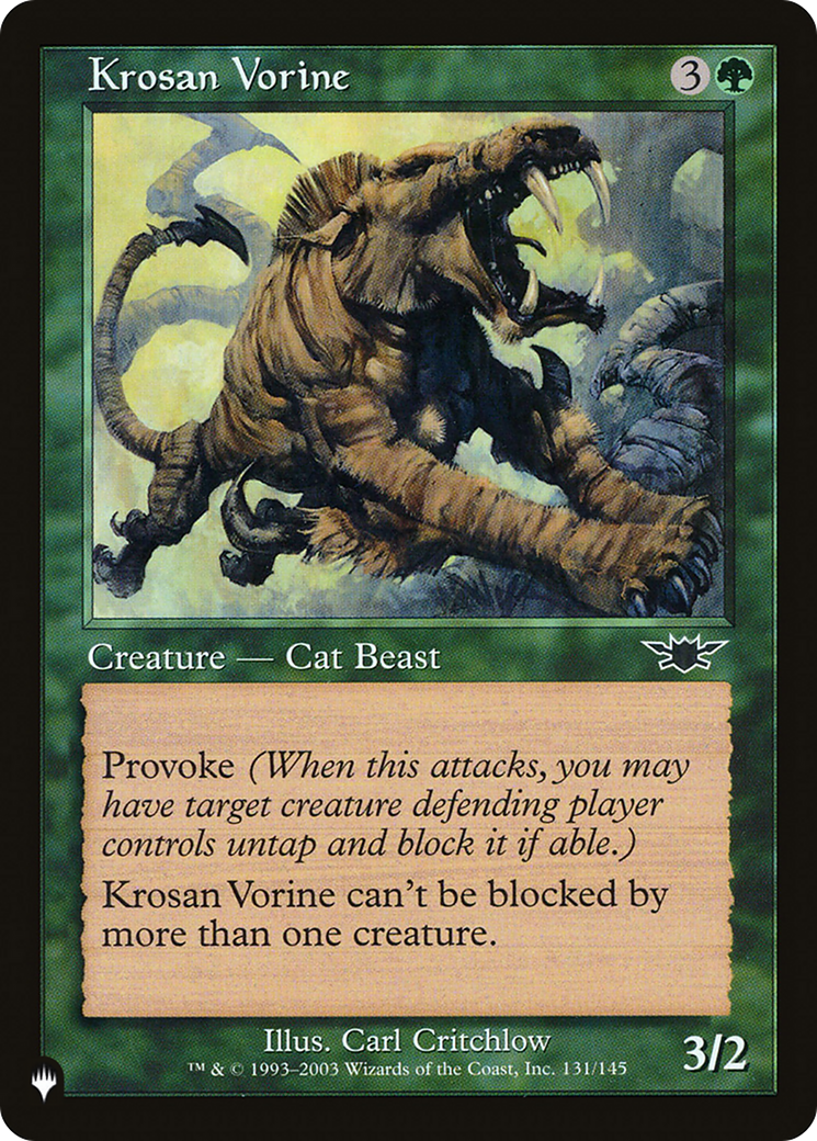 Krosan Vorine (LIST-131/145) - The List、Wizards of the Coast、kayou
